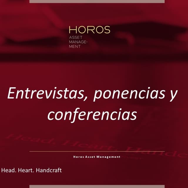 Entrevistas, ponencias y conferencias
